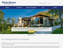 Tablet Screenshot of mainstreet-homes.com